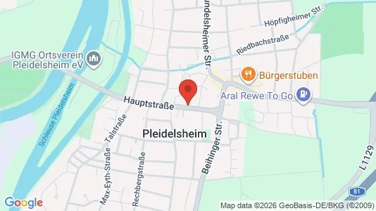 Apartments for rent i Ludwigsburg - kort over placeringen