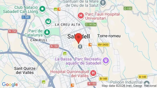 Apartments for rent i Sabadell - kort over placeringen