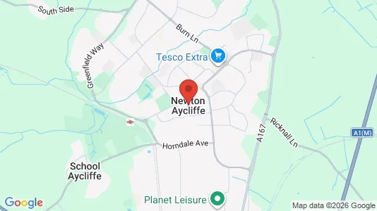 Houses for rent i Newton Aycliffe - County Durham - kort over placeringen
