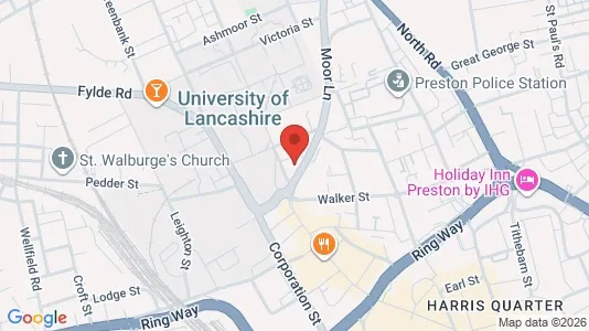 Apartments for rent i Preston - Lancashire - kort over placeringen