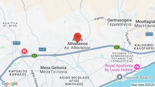 Apartments for rent in Agios Athanasios - Photo from Google Street View