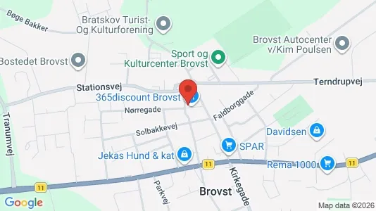 Apartments for rent i Brovst - kort over placeringen