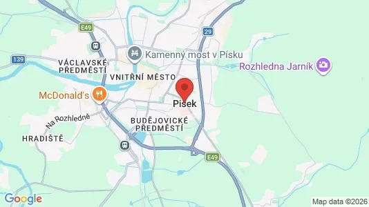 Apartments for rent in Písek - Photo from Google Street View