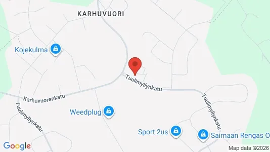 Apartments for rent i Lappeenranta - kort over placeringen