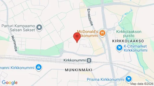 Apartments for rent i Kirkkonummi - kort over placeringen