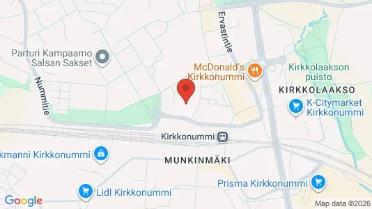 Apartments for rent i Kirkkonummi - kort over placeringen