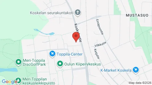 Apartments for rent i Oulu - kort over placeringen