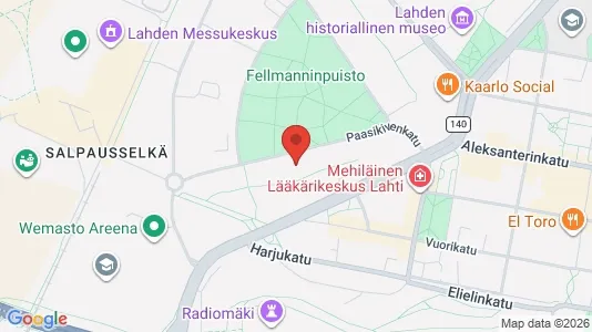 Apartments for rent i Lahti - kort over placeringen