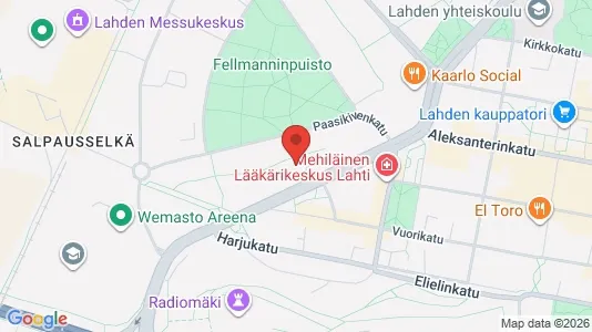 Apartments for rent i Lahti - kort over placeringen