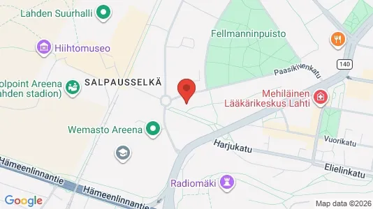 Apartments for rent i Lahti - kort over placeringen