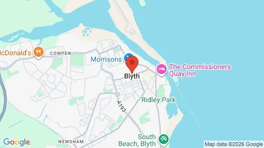 Apartments for rent i Blyth - Northumberland - kort over placeringen