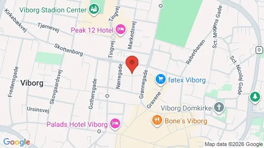 Apartments for rent i Viborg - kort over placeringen