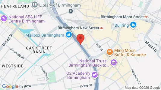Apartments for rent i Birmingham - West Midlands - kort over placeringen