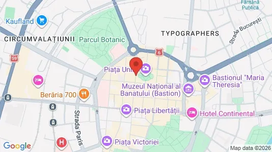 Apartments for rent i Timişoara - kort over placeringen
