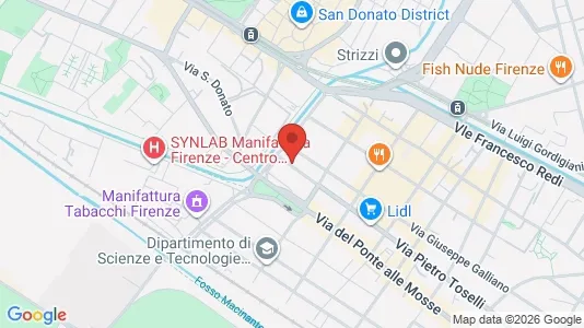 Apartments for rent i Florence - kort over placeringen