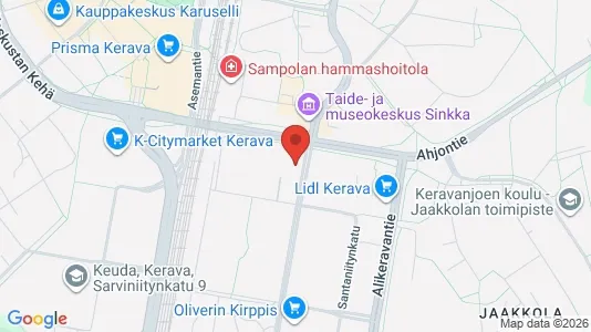 Apartments for rent i Kerava - kort over placeringen