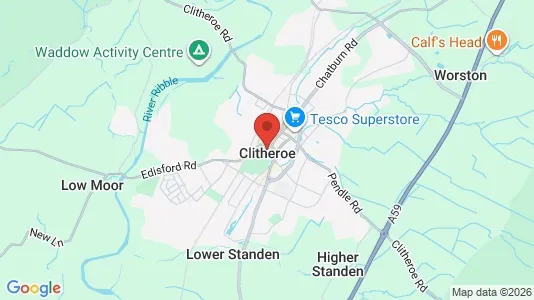 Apartments for rent in Clitheroe - Lancashire - Photo from Google Street View