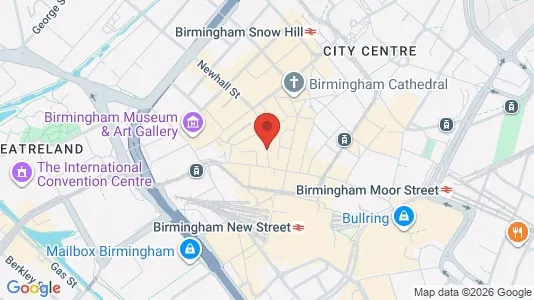 Apartments for rent i Birmingham - West Midlands - kort over placeringen