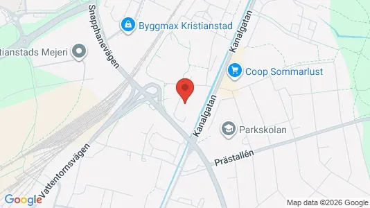Apartments for rent i Kristianstad - kort over placeringen
