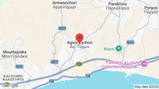 Apartments for rent in Agios Tychon - Photo from Google Street View