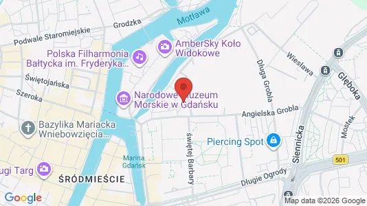 Apartments for rent i Gdańsk - kort over placeringen