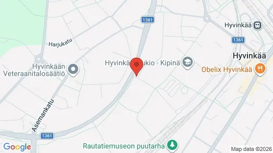 Apartments for rent i Hyvinkää - kort over placeringen