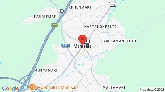 Houses for rent i Mäntsälä - kort over placeringen
