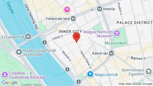 Apartments for rent i Budapest Belváros-Lipótváros - kort over placeringen
