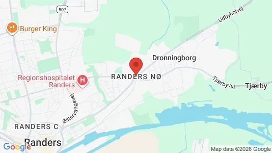 Apartments for rent i Randers NØ - kort over placeringen