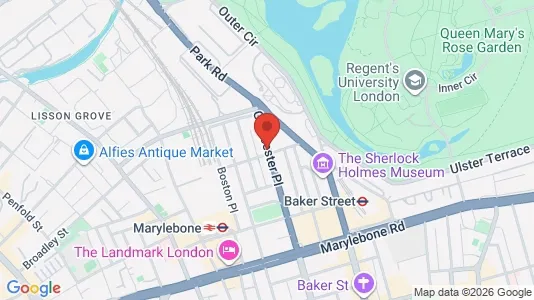 Apartments for rent i London NW1 - kort over placeringen