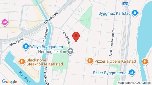 Apartments for rent i Karlstad - kort over placeringen