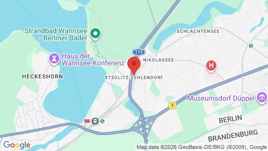 Rooms for rent i Berlin Steglitz-Zehlendorf - kort over placeringen