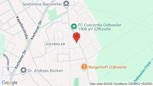 Apartments for rent i Aachen - kort over placeringen