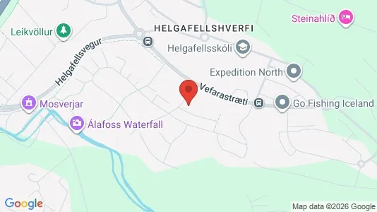 Apartments for rent i Mosfellsbær - kort over placeringen