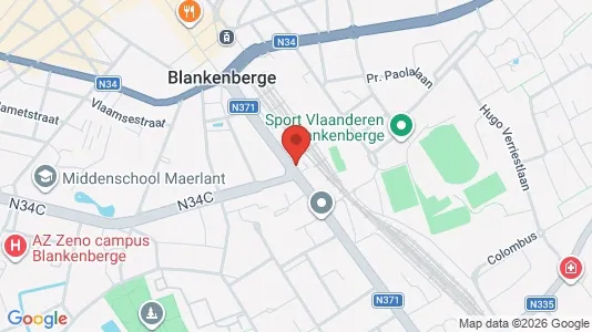 Apartments for rent i Blankenberge - kort over placeringen