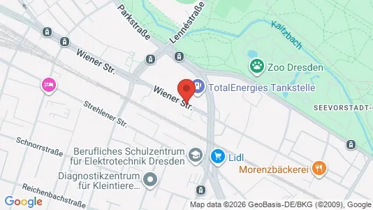Apartments for rent i Dresden - kort over placeringen