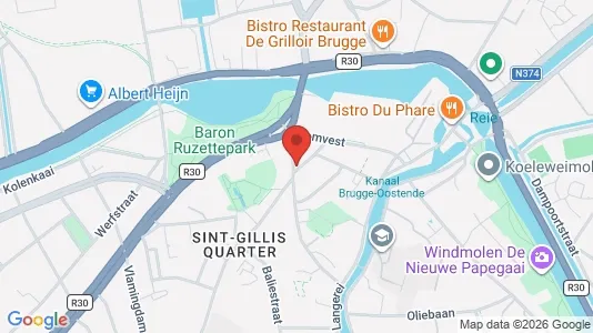 Apartments for rent i Brugge - kort over placeringen