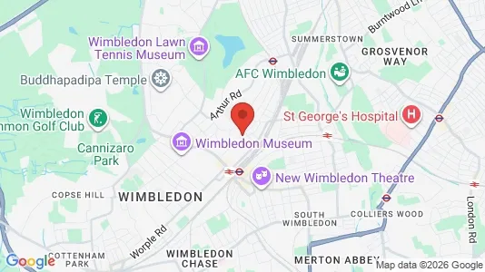 Rooms for rent i London SW19 - kort over placeringen