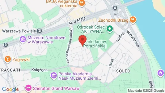Apartments for rent i Warszawa Śródmieście - kort over placeringen