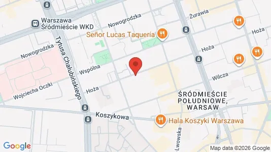Apartments for rent i Warszawa Śródmieście - kort over placeringen