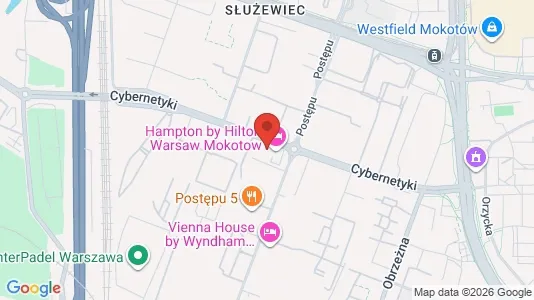 Apartments for rent i Warszawa Mokotów - kort over placeringen