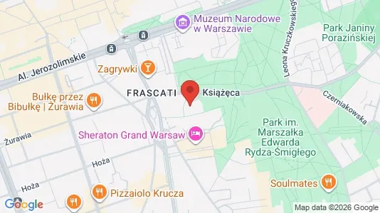 Apartments for rent i Warszawa Śródmieście - kort over placeringen