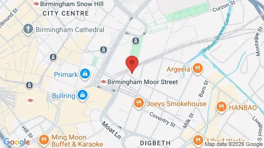 Apartments for rent i Birmingham - West Midlands - kort over placeringen