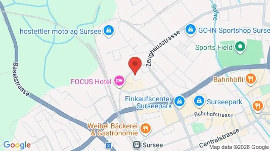Apartments for rent i Sursee - kort over placeringen