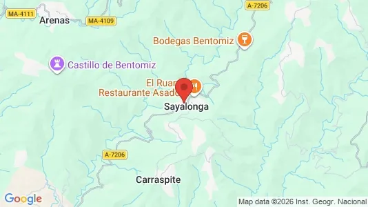 Houses for rent i Sayalonga - kort over placeringen