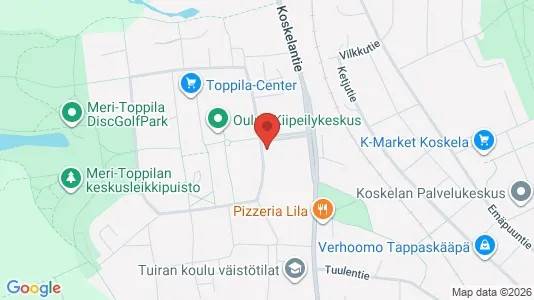 Apartments for rent i Oulu - kort over placeringen