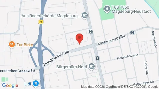 Apartments for rent i Magdeburg - kort over placeringen