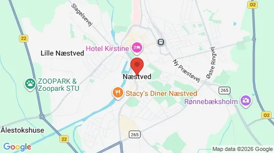 Houses for rent i Næstved - kort over placeringen