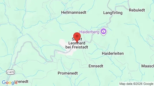 Apartments for rent i Sankt Leonhard bei Freistadt - kort over placeringen