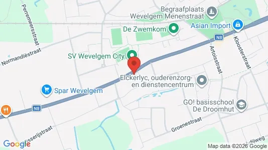 Apartments for rent i Wevelgem - kort over placeringen